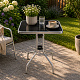 Ага Градинска маса BISTRO MR6173-Сиво 60x60x70 см