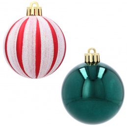 Коледни колби Aga MIX 6cm 8pcs Бяло/Червено/Зелено