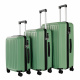 Aga Travel Комплект пътнически куфари MR4668 Зелена