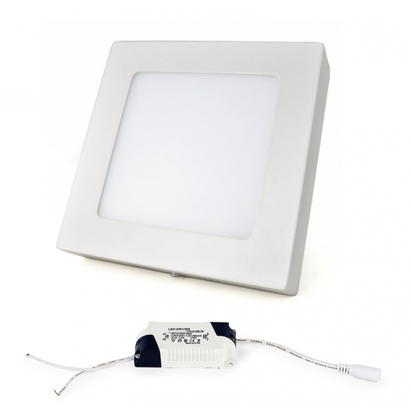 LED панел BRGD0127 170x170x35mm за монтаж - 12W - 230V - 1080Lm - неутрално бял