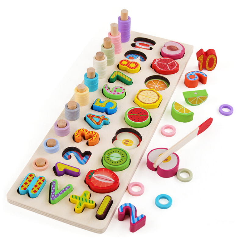 Aga4Kids Дървен образователен комплект с цифри MR6102