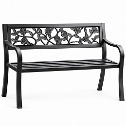 Градинска пейка Aga Kovová 125x53x77 см