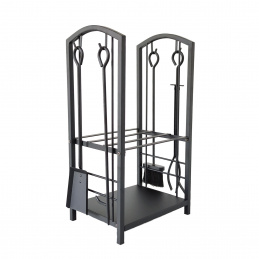 Aga Стойка за дърва с каминни инструменти KOM5882