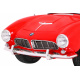 BMW 507 Ретро детски електрически автомобил червен + LED аудио + дистанционно управление + еко кожа + EVA + бавен старт