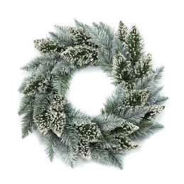 Коледен венец Aga 50 cm Бял