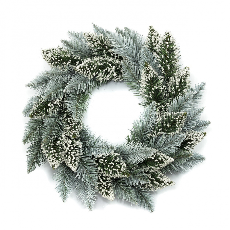 Коледен венец Aga 50 cm Бял