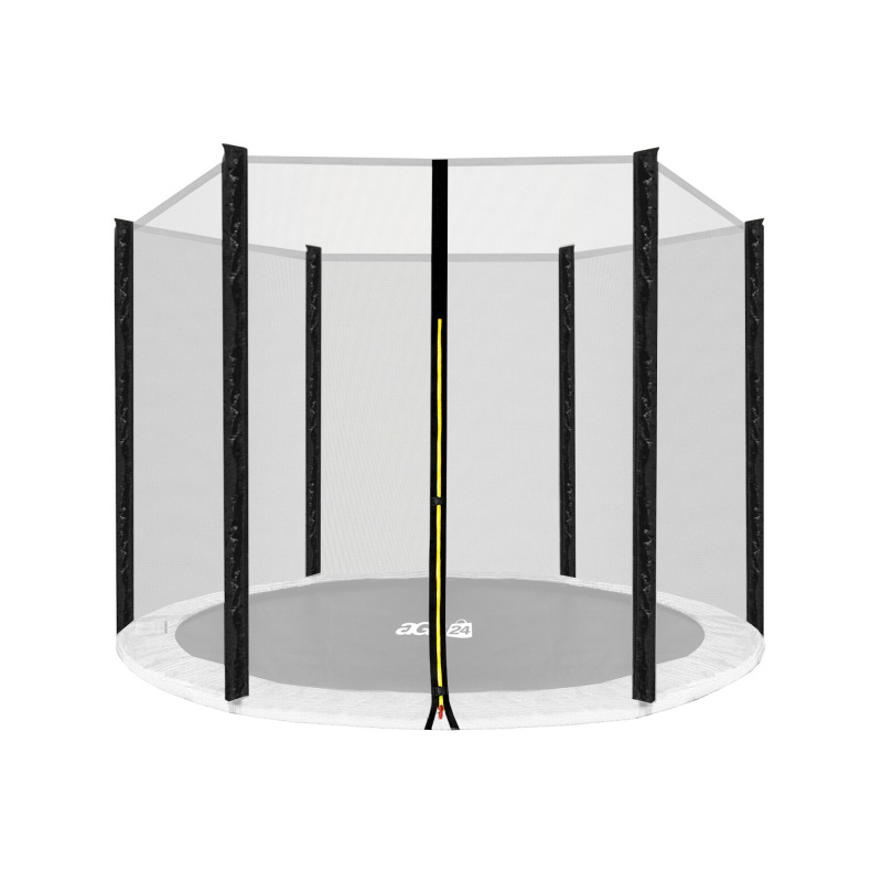 Aga Защитна мрежа 220 см за 6 пръчки Черна мрежа / Черна