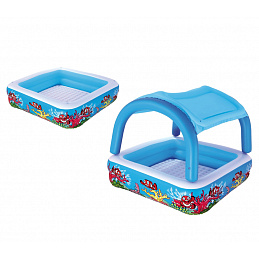Bestway Плувен басейн с навес 1,47 x 1,47 x 1,22 м 52192