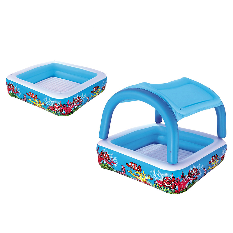 Bestway Плувен басейн с навес 1,47 x 1,47 x 1,22 м 52192