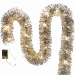 Сребърна LED коледна верига