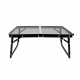 Aga Сгъваема къмпинг маса 60x40x25/33 см Черна