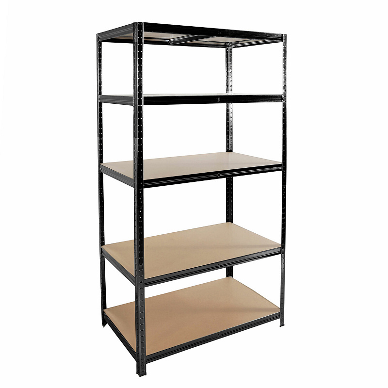 Linder Exclusiv Метален стелаж 180x90x40 см 5 рафта Черен 6DAZ600 - II. КАЧЕСТВО