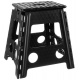 Сгъваема табуретка с противоплъзгащо покритие черна Malatec 18595