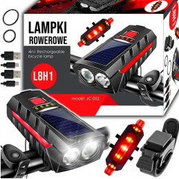 L8H1 СОЛАРНА ЛАМПА ЗА ВЕЛОСИПЕД ЗА КОРМИЛОТО+ЗАДНА ЧАСТ
