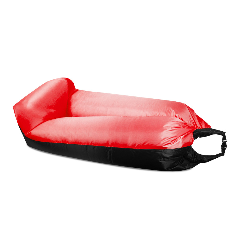 Aga Надуваем чувал LAZY BAG 230x70 см Черен/Червен