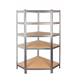 Aga Ъглов метален стелаж 180x90x40 см 5 рафта - II. КАЧЕСТВО