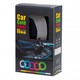 LED амбиентно осветление за автомобил / автомобил USB / 12V лента 5m бяла