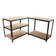 Linder Exclusiv Метална етажерка 180x90x40 cm 5 рафта Черно