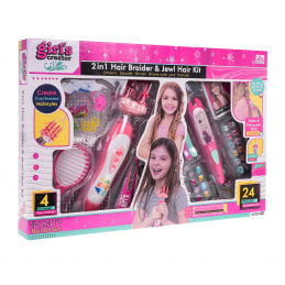 Комплект за плетене на плитки с бижута