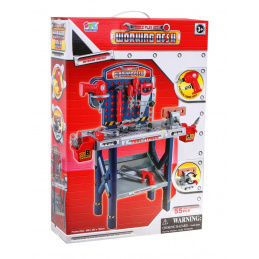 Голяма работилница за деца 3+ Маса за инструменти 55 ел. + Електрическа отвертка + Интерактивна функция