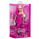 Barbie Deluxe Style Modelka v růžových šatech s volánem JJN73
