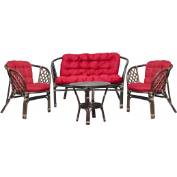 Aga Ратанов комплект BAHAMA Choco Dark Red