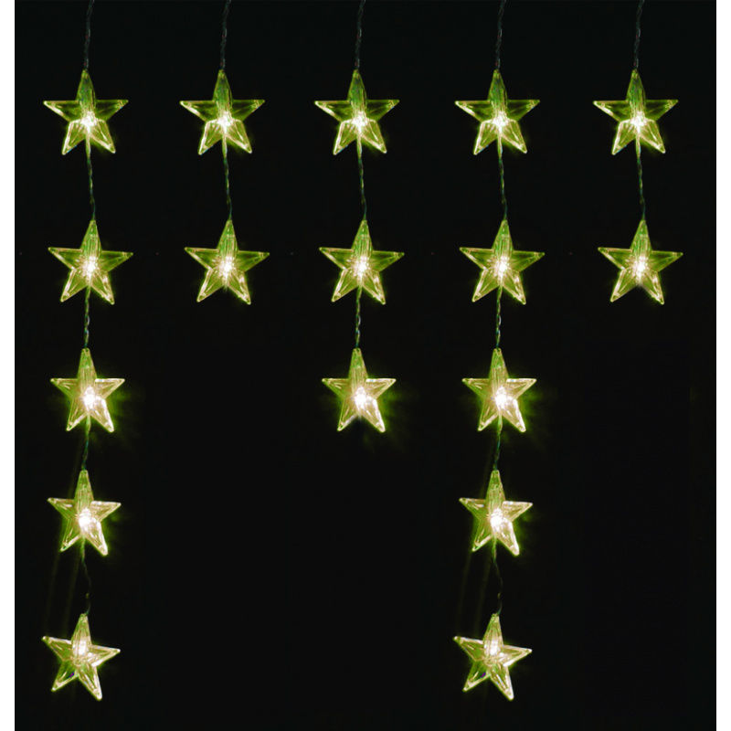 Linder Exclusiv Коледна светлина висулка звезди 40 LED топло бяло