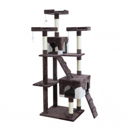 Aga Драскало за котки 170 см Кафяво-бяло