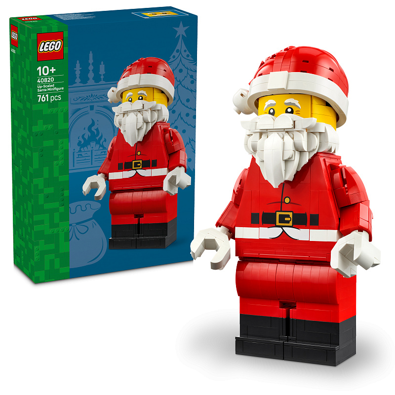 LEGO® Голяма минифигура на Дядо Коледа, коледна играчка с украшение 40820