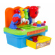 Многофункционална детска работилница 24 м + сортировач + движещи се инструменти + светлини + звуци + аксесоари