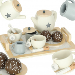 Aga Дървен сервиз за кафе за деца 14 броя