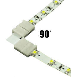 Ъглов конектор за LED лента 3528 8mm 2pin