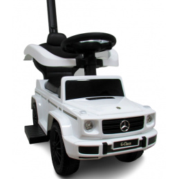 Детска количка Mercedes AMG c63 WHITE Ride, музика