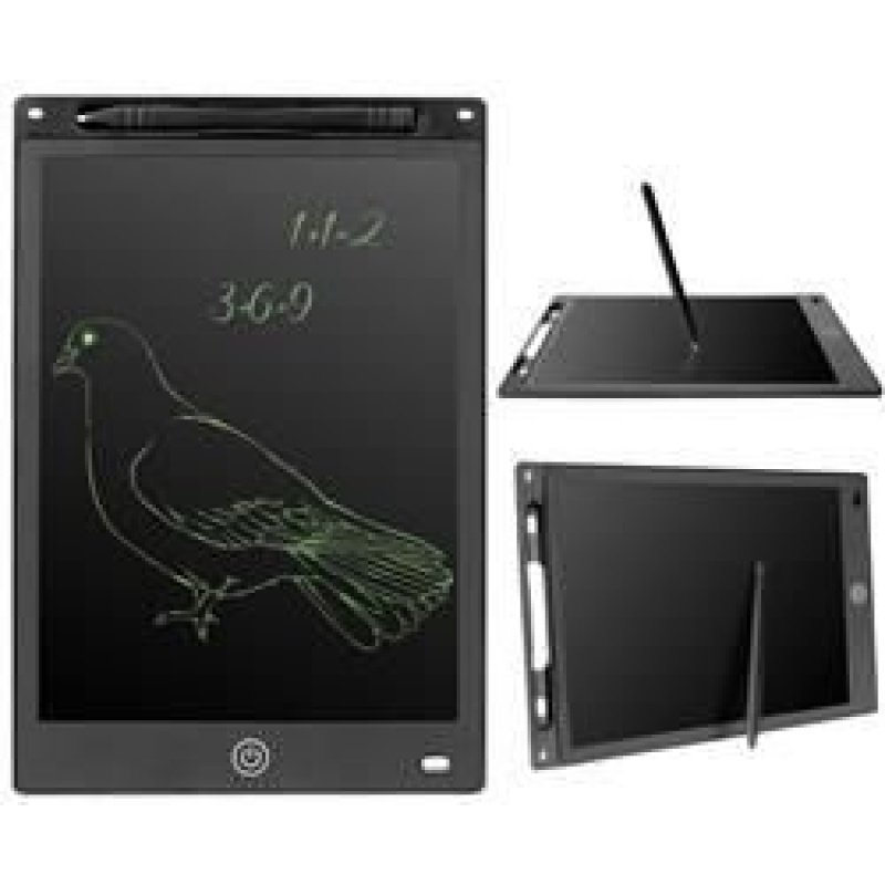 Цифрова LCD бяла дъска 10 инча за рисуване и писане Черно ISO 8969