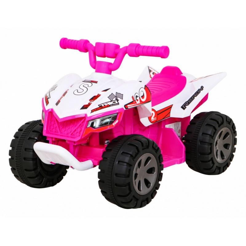 Най-бързият четириколесен велосипед за деца с батерии Pink + 25W мотор