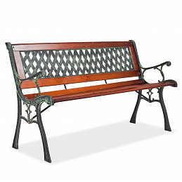 Aga Градинска пейка 125x52x74 cm 6DAZ523 - II. КАЧЕСТВО