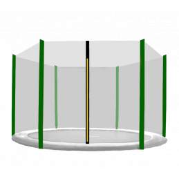 Aga Защитна мрежа 250 см за 6 пръта Черна мрежа / Тъмно зелена