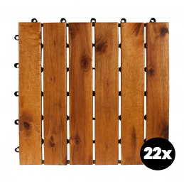 Linder Exclusiv Акациеви терасови плочки 30x30 см 22 бр.