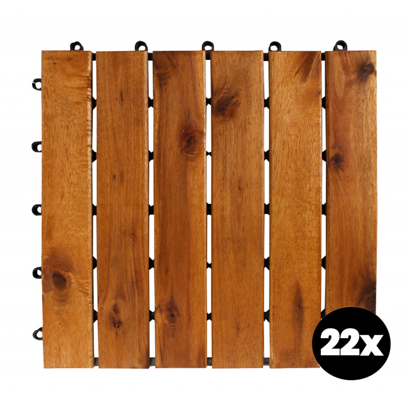 Linder Exclusiv Акациеви терасови плочки 30x30 см 22 бр.