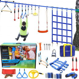 Преносимо трасе с препятствия за деца - въжен парк