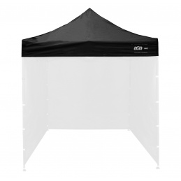 Покрив Aga за щанд за продажби 3х3 м черен