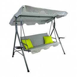 Aga Градинска люлка 170x118x153 см Сива