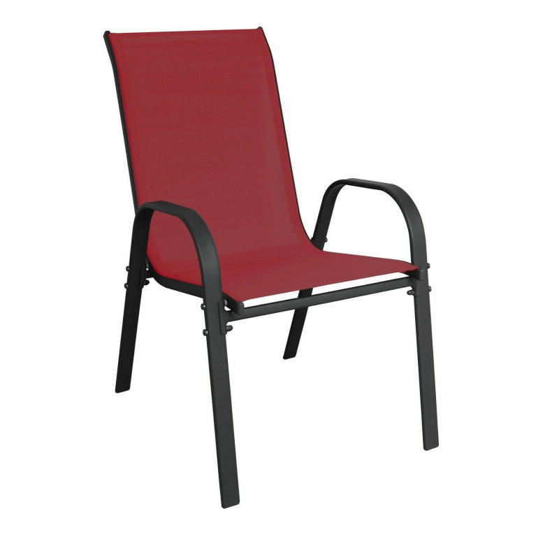 Linder Exclusiv Градински фотьойл STAPEL MC330885 Тъмно червено