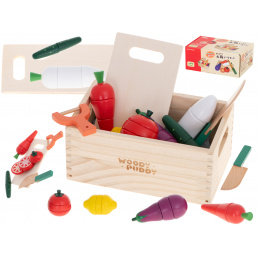 Aga Дървени зеленчуци в кутия с аксесоари