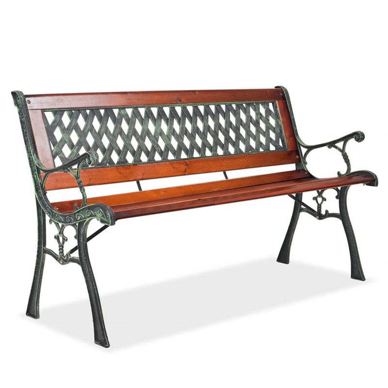 Aga Градинска пейка 125x52x74 см
