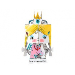 MONUMI 3D книга за оцветяване Princess 3+