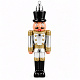 Aga Комплект коледни орнаменти 4 бр Nutcracker Silver