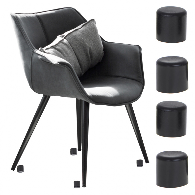 Капаци за крака на столове Aga Furniture 22 mm Black