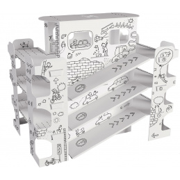 "Паркинг" пространствени страници за оцветяване XXL за деца