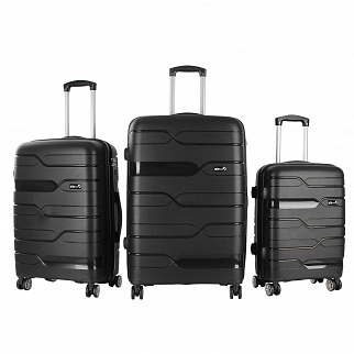 Aga Travel Комплект пътнически куфари MR4681 Черен